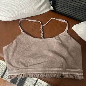 JoyLab Mauve Camisole with Ruffled Hem
